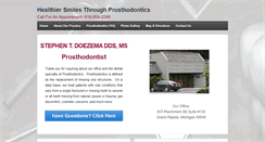 Desktop Screenshot of doezemaprosthodontics.com
